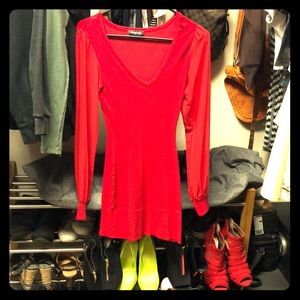 Bebe red small red dress